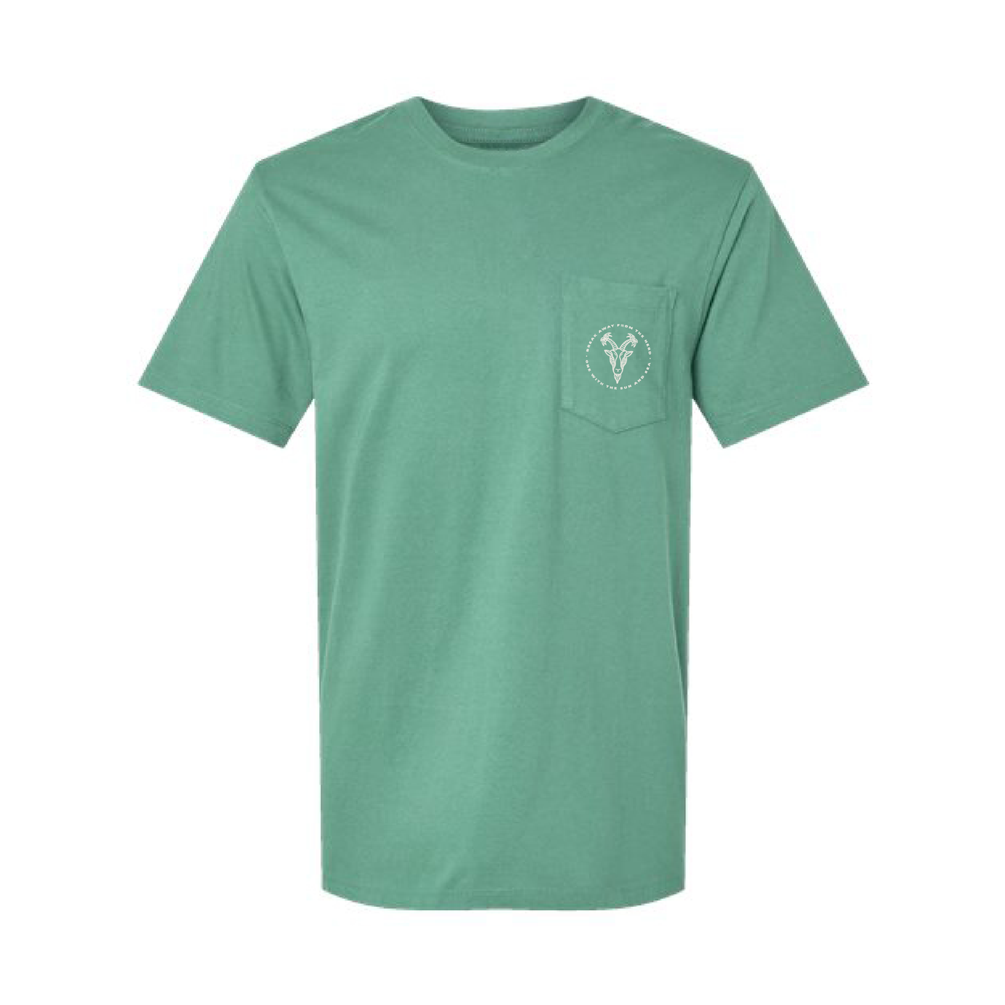 Paid in Full | Island Goat Pocket Tee - Moss