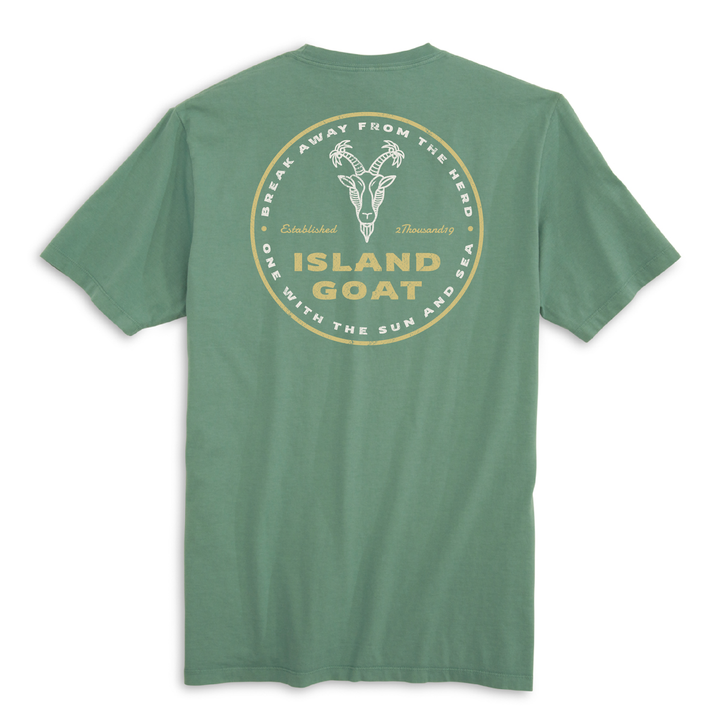Paid in Full | Island Goat Pocket Tee - Moss