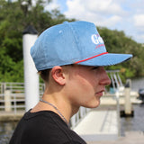 Choppy Seas Snapback Hat | Slate