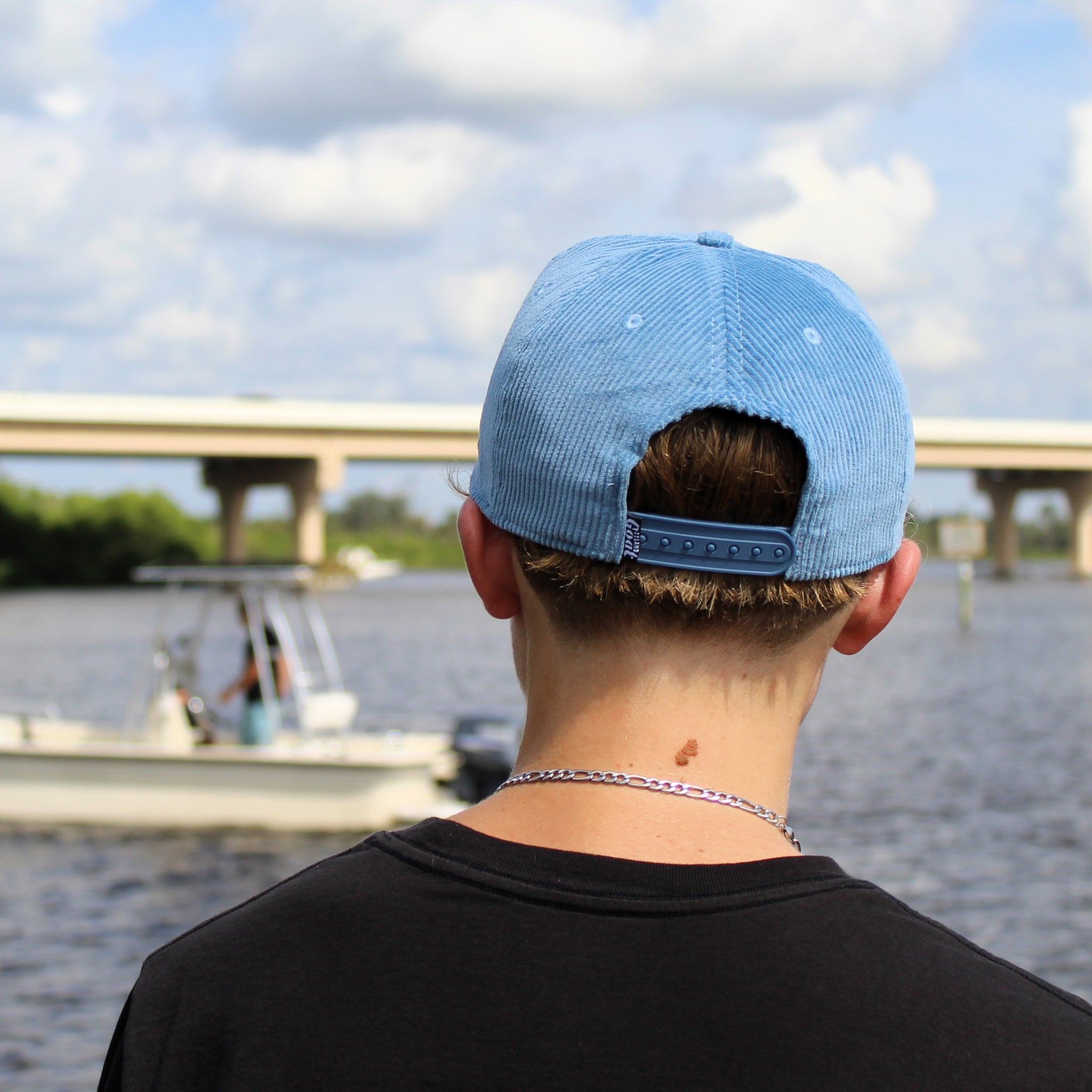 Choppy Seas Snapback Hat | Slate