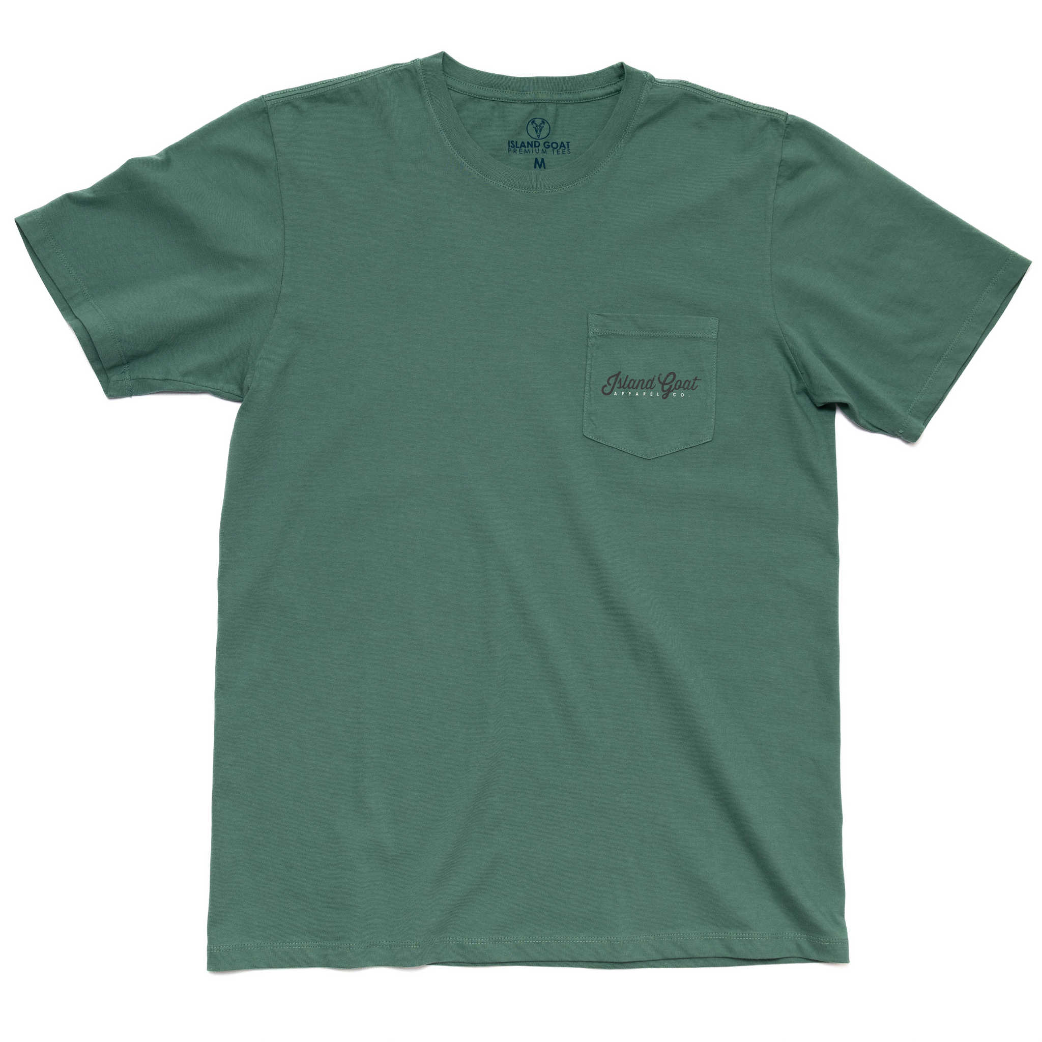 Island Goat Pocket Tee Swampy Front