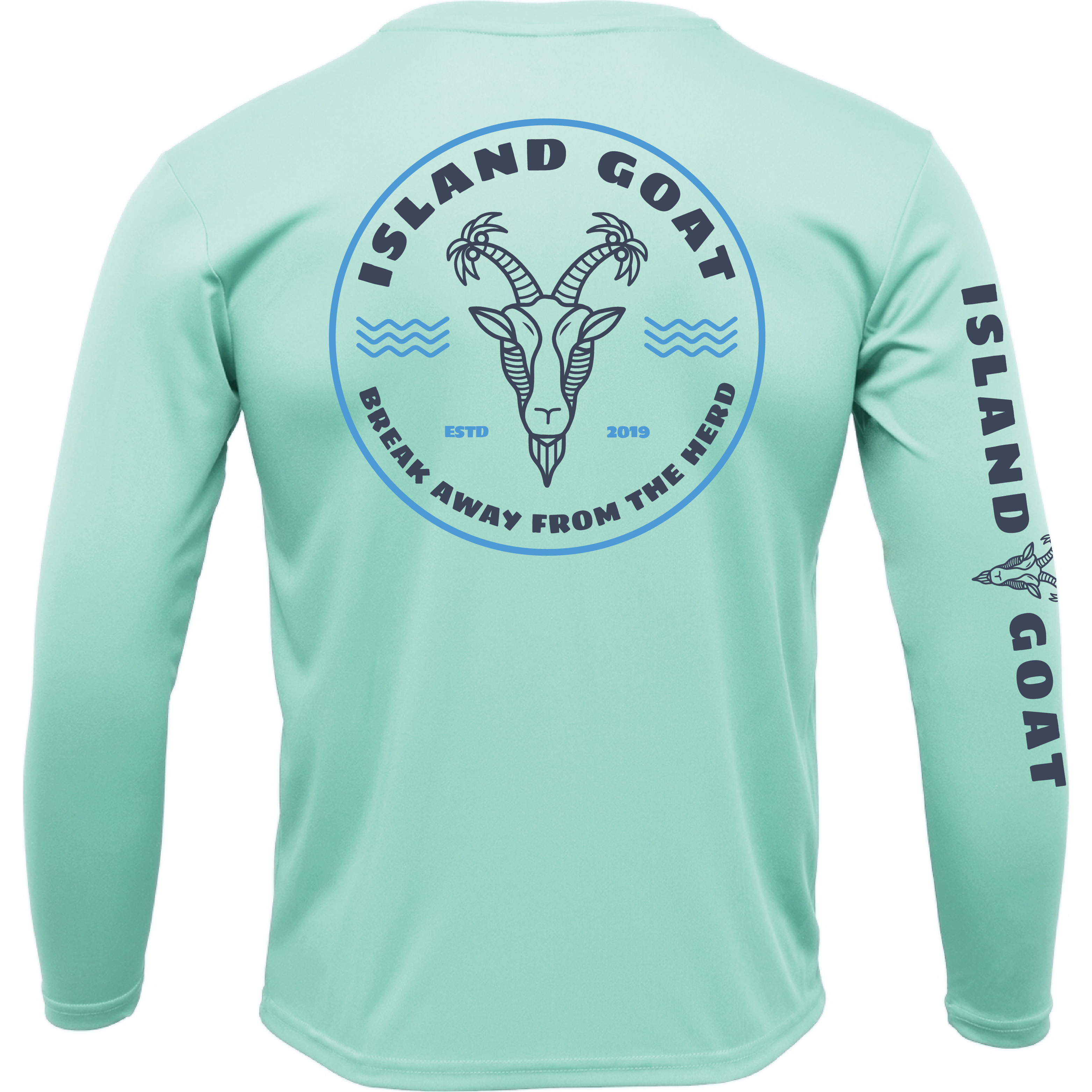 Take Er Easy | Island Goat UPF 50+ Crew Neck Sun Shirt Take Er Easy | Island Goat UPF 50+ Crew Neck Sun Shirt